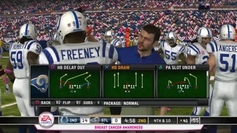 Madden NFL 11 Gameplay Indianapolis Colts vs St.Louis Rams