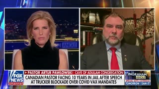 Ingraham guest facing 10 years in jail after speech at trucker blockade over COVID vaccine mandates