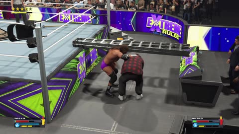 BlackMonkTheGamer - WWE 2K24: Triple H VS Mick Foley Extreme Rules Match