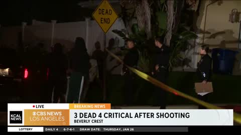 Beverly Crest shooting; 3 victims were inside a car when shot