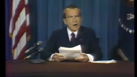 8-8-1974 - Nixon Before Resignation And Full Speech