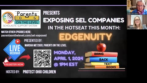 Parents on the Level : Exposing SEL Companies Edgenuity with Marsha Metzger