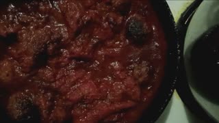 Sicilian Style Meatballs in Spiced San Marzano Tomatoes Sauce