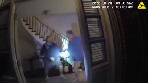 Body-cam footage of Paul Pelosi attack