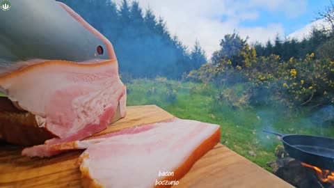 Best Fresh Pasta Bolognese from Scratch in the Forest - Relaxing Cooking at Nature