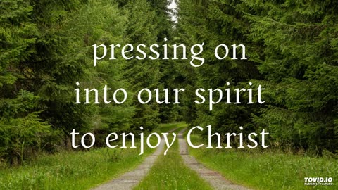 pressing on into our spirit to enjoy Christ