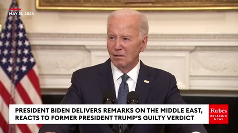 JUST IN- Biden Ignores Reporters' Questions After Reacting To Trump Guilty Verdict In NY Trial