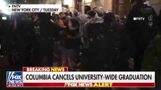 Columbia University cancels their graduation ceremony due to the protests on campus