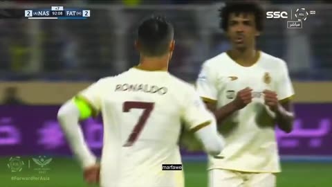 Ronaldo's first goal in the Saudi League