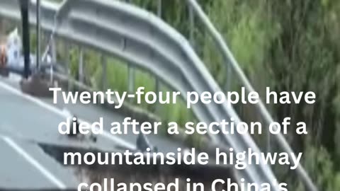Tragedy Strikes: Highway Collapse in Guangdong, China Claims 24 Lives