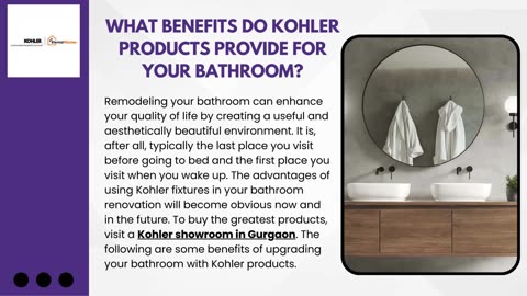 What Benefits Do Kohler Products Provide for Your Bathroom?