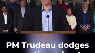 Trudeau avoids some important questions like a smug