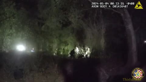 Bodycam shows a high-speed pursuit, swimming in a lake, hiding in a wooded area, and a drug bust