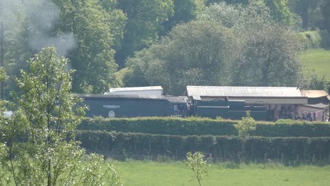 Squadron 257 Steam Train Connects To Train At Bodiam, East Sussex UK 2023