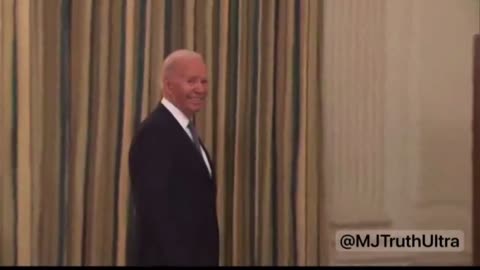 MJTruth-Biden Smirks like a Devil when asked if he’s responsible for Donald Trumps persecution….