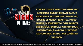 READING AND UNDERSTANDING THE SIGNS OF THE TIMES. PART 6.