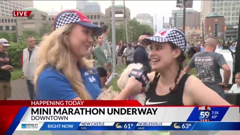 May 4, 2024 - Indy TV Reporter Hannah Follman Runs 500 Mini-Marathon