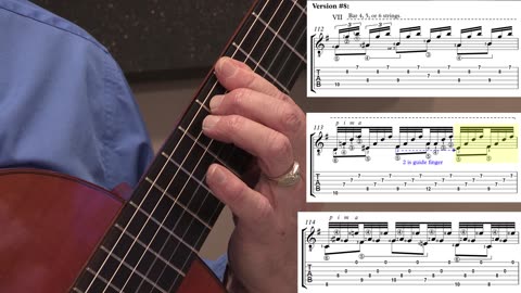 Technique Left-Hand, Part II (slow section). Video #94: m112-114 Version #8