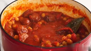 Chorizo chickpea stew (fast)