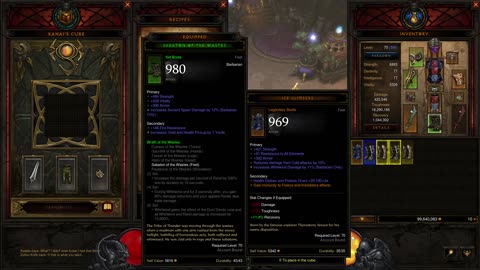 diablo 3 p18 - ninety minutes of organizing my inventory and combining gems