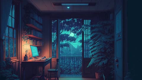 Calming Rainy Bedroom Soothing Rain Sounds for Study and Relaxation #relaxing #study #atmosphere
