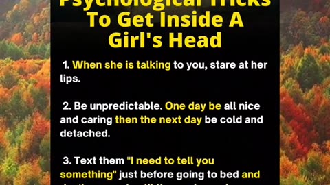 Psychological Tricks To Get Inside A Girl's Head