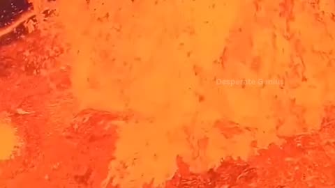 Lava hitting my drone 😭