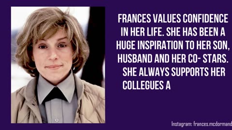 Frances McDormand Life Story