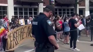 Holy Shit 😂 Both sides protesting at the University of Alabama are chanting F*CK JOE BIDEN