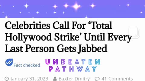 Celebrities Call For "Total Hollywood Strike" Until Every Last Person Gets Jabbed