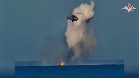 Ukranian naval drone destroyed by KA-29