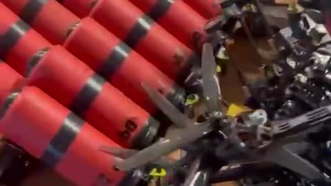 bioweapon drones ☣️ Ukronazi Madyar published a video with chemical munitions
