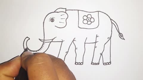 Elephant Drawing Easy From 74