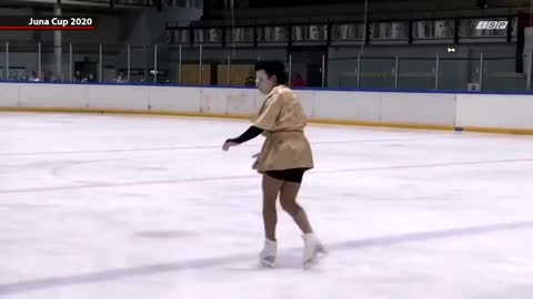 FLASHBACK: Trans Figure Skater Performs in the 2020 Juna Cup
