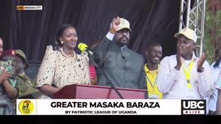 Gen. MUHOOZI & WIFE CHARLOTTE KAINERUGABA ADDRESS TO GREATER MASAKA BARAZA