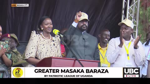 Gen. MUHOOZI & WIFE CHARLOTTE KAINERUGABA ADDRESS TO GREATER MASAKA BARAZA