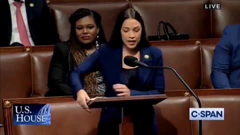 AOC Has A Temper Tantrum On House Floor Over Ilhan Omar's Removal From Foreign Affairs Committee