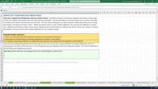 Excel Tool Tutorial #2 Formatting your Data