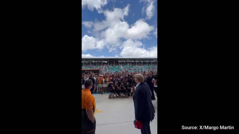 WATCH: Formula One Crowd Goes Crazy For Trump, Chants “USA!”