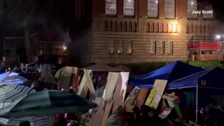 Firework thrown into pro-Palestinian supporters at UCLA