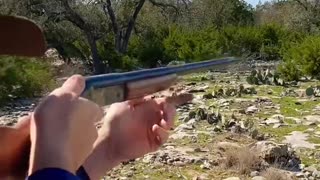 Shooting a 12 gauge H&R single barrel