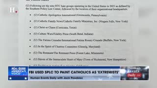 Jack Posobiec: FBI used discredited SPLC to paint Catholics as extremists