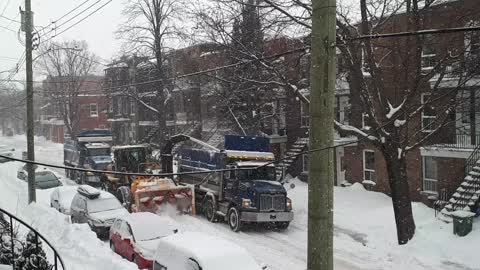 Snow removal heavy equipment in Montreal Canada