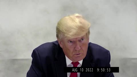 Donald Trump takes the Fifth in deposition video