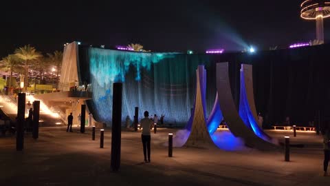 Expo 2020 dubai waterfall