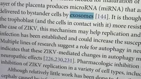 My oldest file with “exosome” in it was Robert Malone describing how Zika penetrates the placenta!