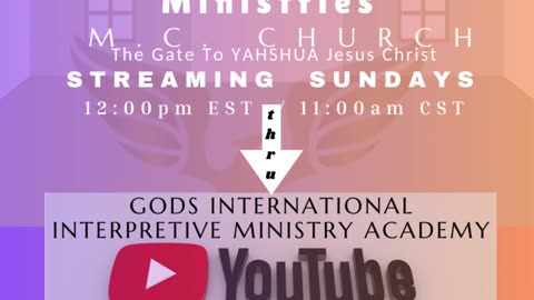 Join Us For Worship Every Sunday 12:00pm EST