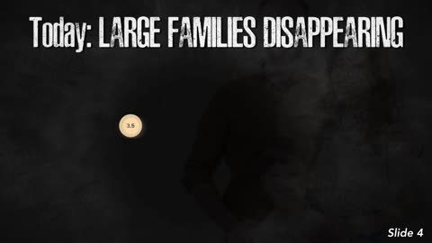 Part 1: Large Families are disappearing!