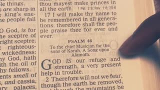 chosen ones Psalm 46 God is our refuge and strength!