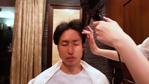 ASMR | Hair cut, hair wash, shaving